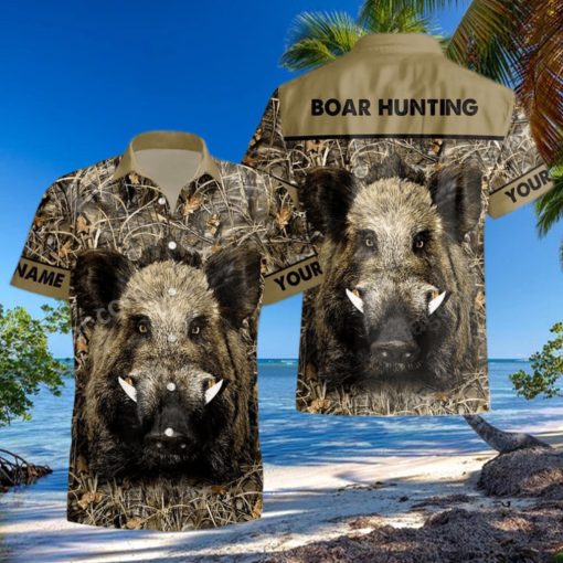 Boar Hunting Personalized Hawaiian Shirt