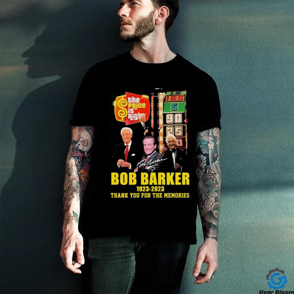 Bob Barker 1923 2023 Thank You For The Memories Signature Shirt - Teeclover