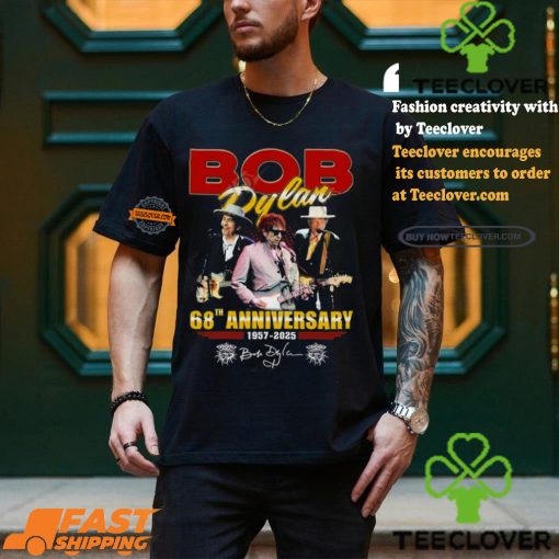Bob Dylan 68th Anniversary 1957 2025 Thank You For The Memories T shirt