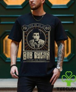 Bob Dylan Newport Folk Festival T Shirt 1 Bob Dylan Newport Folk Festival T Shirt