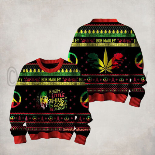 Bob Marley Every Little Thing Is Gonna Be Alright Sweater