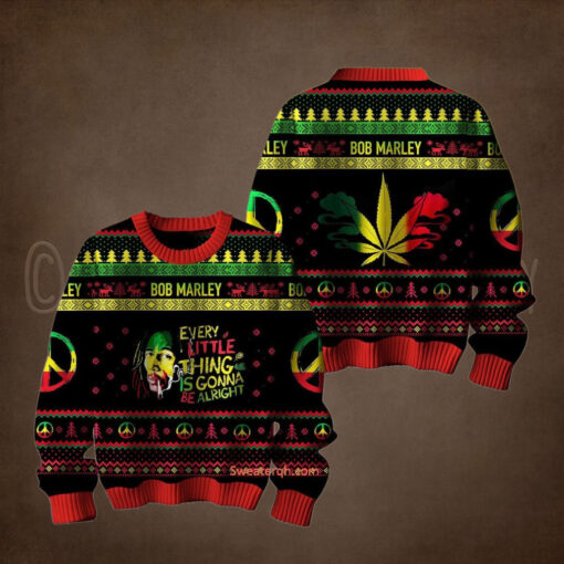 Bob Marley Every Little Thing Is Gonna Be Alright Sweater