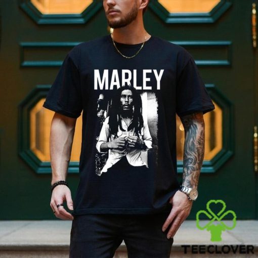 Bob Marley Legend Retro Black White Music Shirt