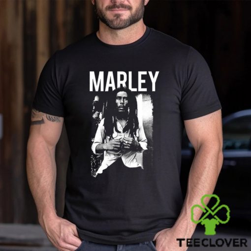 Bob Marley Legend Retro Black White Music Shirt