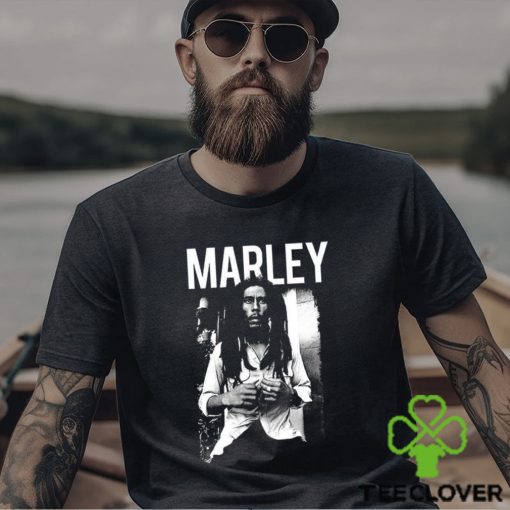 Bob Marley Legend Retro Black White Music Shirt