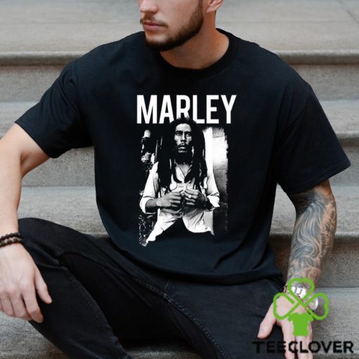 Bob Marley Legend Retro Black White Music Shirt