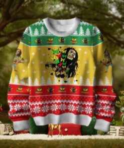 Bob Marley Reggae Chirstmas Gifts 2024 Xmas For Family And Friends Ugly Sweater