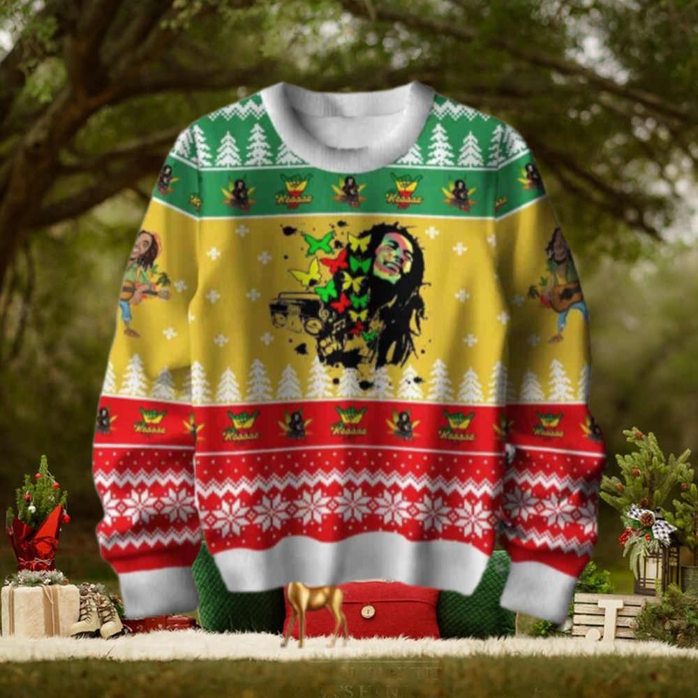 Bob Marley Reggae Chirstmas Gifts 2024 Xmas For Family And Friends Ugly Sweater Bob Marley Reggae Chirstmas Gifts 2024 Xmas For Family And Friends Ugly Sweater