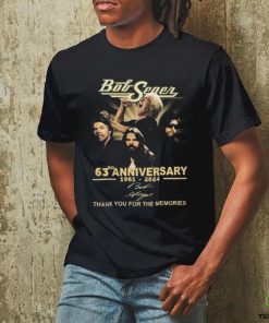 Bob seger anniversary thank you for the memories signatures shirt