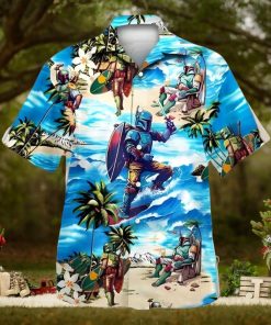 Boba Fett Star Wars Surfing Hawaiian Shirt