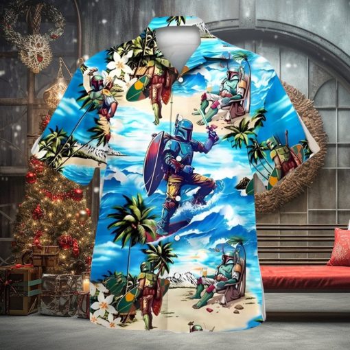 Boba Fett Star Wars Surfing Hawaiian Shirt