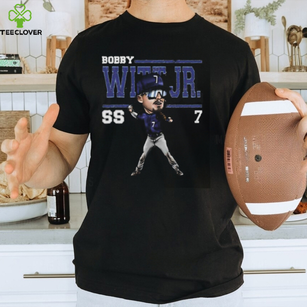 Bobby Witt Jr. Kansas City Cartoon American former professional baseball T Shirt Bobby Witt Jr. Kansas City Cartoon American former professional baseball T Shirt