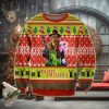 Black Cat Meowy Christmas All Over Print Ugly Xmas Wool Sweater