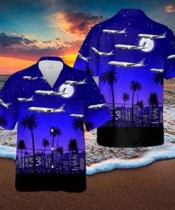 Boeing 777 200 Of United Airlines Hawaiian Shirt