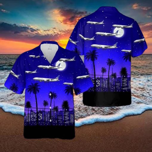 Boeing 777 200 Of United Airlines Hawaiian Shirt