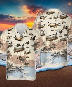 Boeing CH 47 Chinook Lifting Hawaiian Shirt