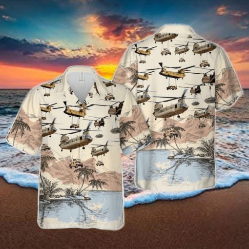 Boeing CH 47 Chinook Lifting Hawaiian Shirt