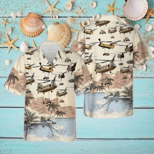 Boeing CH 47 Chinook Lifting Hawaiian Shirt