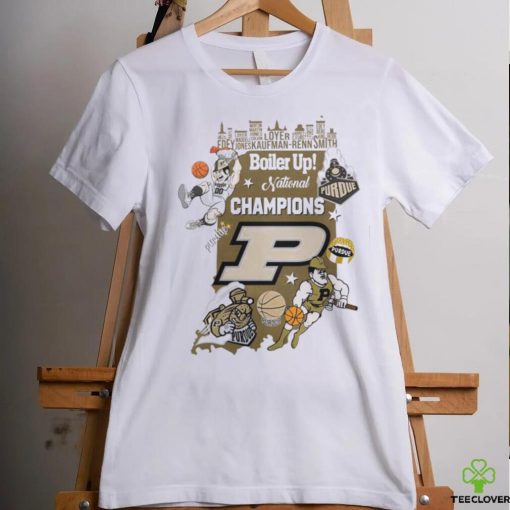 Boiler Up National Champions Purdue Boilermakers Players City Skyline Shirt