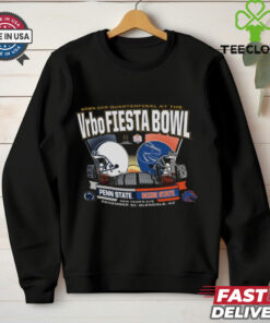 Boise State Broncos CFP Fiesta Bowl Dueling Helmet Long T-Shirt for celebrating team pride and the big game.