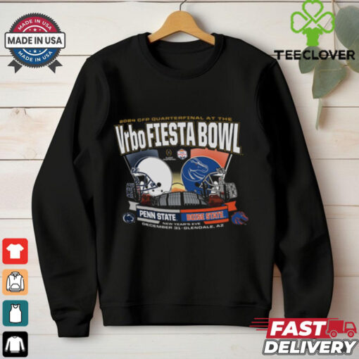 Boise State Broncos CFP Fiesta Bowl Dueling Helmet Long T Shirt