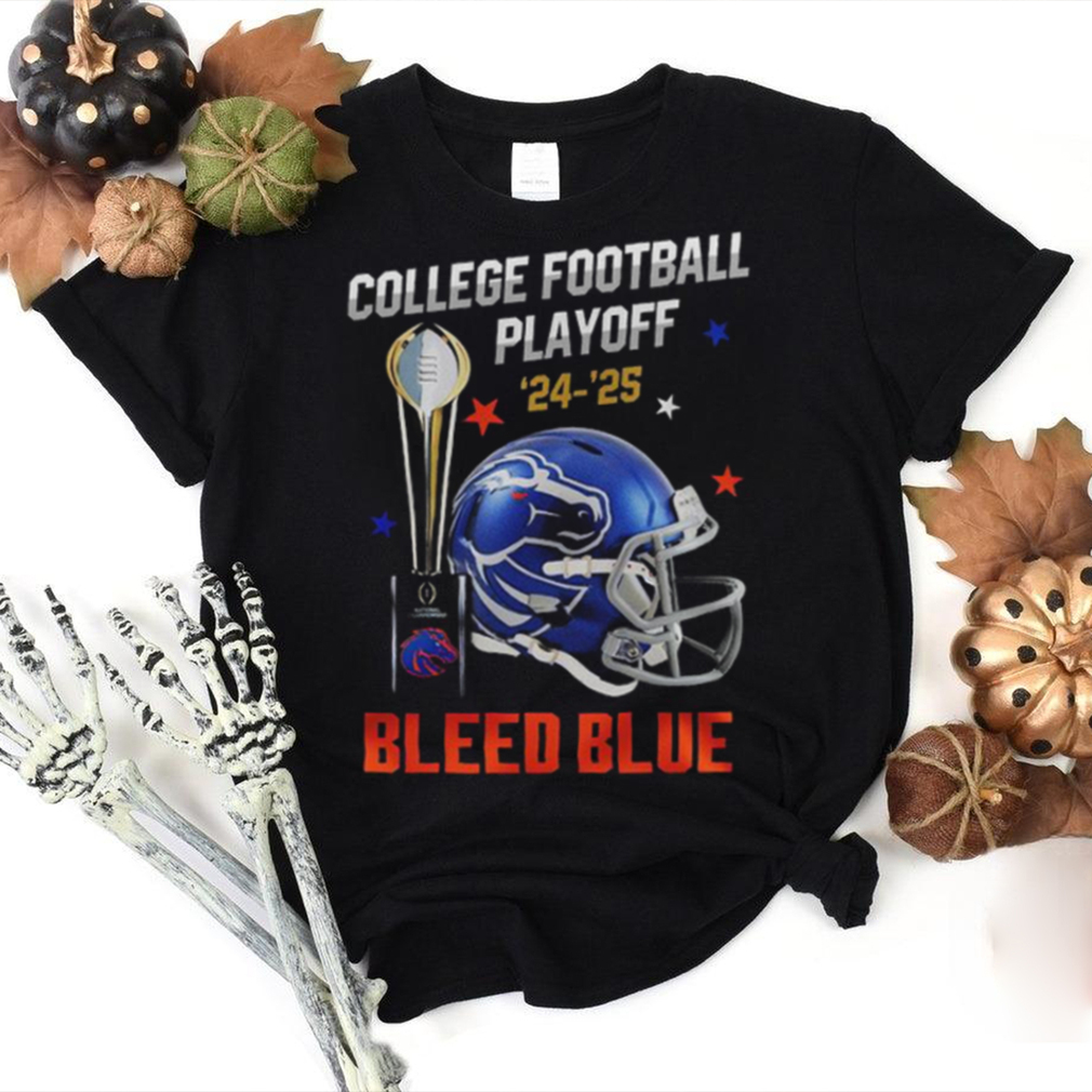Boise State Broncos College Football Playoff 2024 2025 Bleed Blue T Shirt Boise State Broncos College Football Playoff 2024 2025 Bleed Blue T Shirt