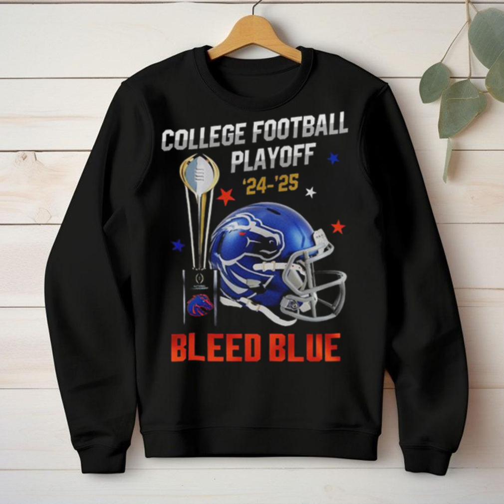 Boise State Broncos College Football Playoff 2024 2025 Bleed Blue T Shirt Boise State Broncos College Football Playoff 2024 2025 Bleed Blue T Shirt