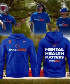Boise State Broncos Fans 2025 Mental Health Matters Hoodie T Shirt