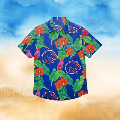 Boise State Broncos Floral Hawaiian Shirt