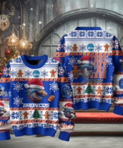 Boise State Broncos Football They Not Like Us Christmas Ugly Sweater