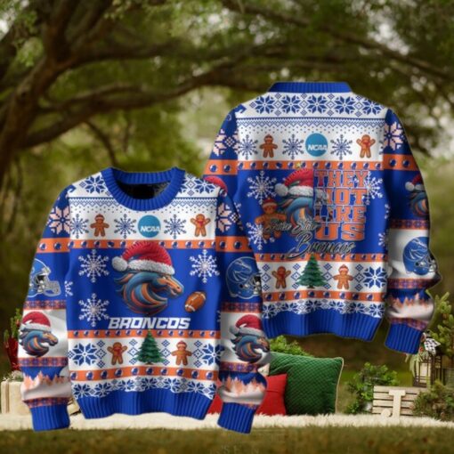Boise State Broncos Football They Not Like Us Christmas Ugly Sweater