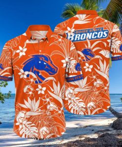Boise State Broncos NCAA Floral All Over Print 3D Hawaiian Shirt