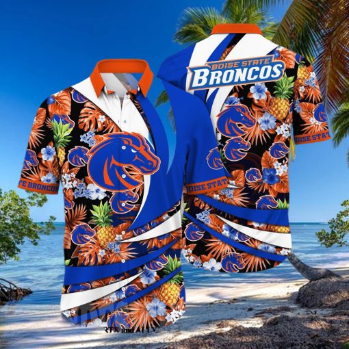 Boise State Broncos NCAA Flower Full Print Unisex Hawaiian Shirt