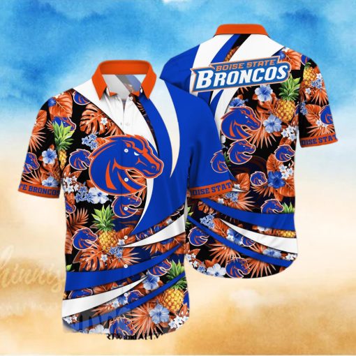 Boise State Broncos NCAA Flower Full Print Unisex Hawaiian Shirt
