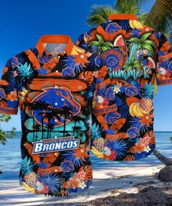 Boise State Broncos NCAA Flower Full Printing Unisex Hawaiian Shirt