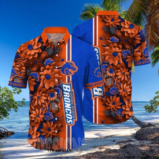 Boise State Broncos NCAA Flower Tropical All Over Print Classic Hawaiian Shirt