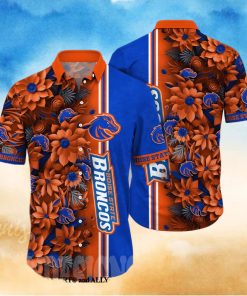 Boise State Broncos NCAA Flower Tropical All Over Print Classic Hawaiian Shirt