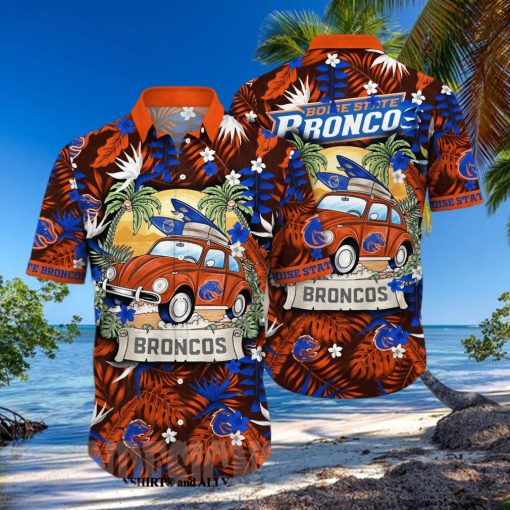 Boise State Broncos NCAA Flower Unisex All Over Printed Hawaiian Shirt