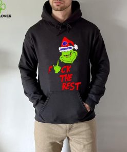 Boise State Broncos Santa Grinch fuck the rest hoodie, sweater, longsleeve, shirt v-neck, t-shirt