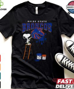 Boise State Broncos Snoopy Painting Shirt