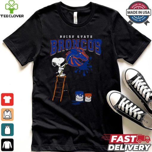 Boise State Broncos Snoopy Painting Shirt