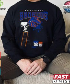 Boise State Broncos Snoopy Painting Shirt