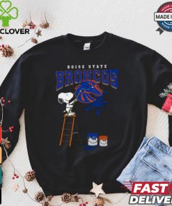 Boise State Broncos Snoopy Painting Shirt