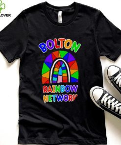 Bolton Rainbow Network colorful shirt