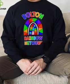 Bolton Rainbow Network colorful shirt