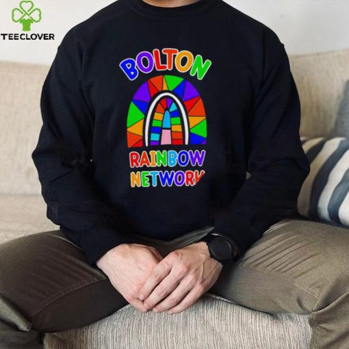 Bolton Rainbow Network colorful shirt