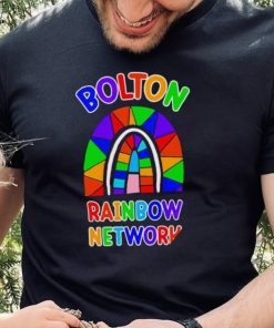 Bolton Rainbow Network colorful shirt