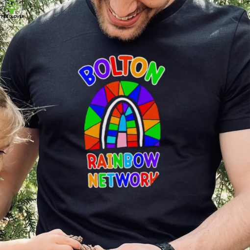 Bolton Rainbow Network colorful shirt