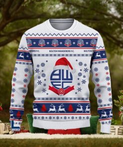 Bolton Wanderers Floral Efl Logo Team Ugly Christmas Sweater For Fans Gift Unisex Sweatshirt