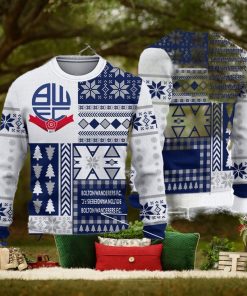 Bolton Wanderers Palm Efl Logo Team Ugly Christmas Sweater For Fans Gift Unisex Sweatshirt